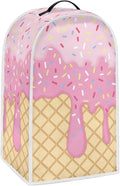 Blender Cover Kitchen Blender Dust Covers Food Processor Dust Proof Stand Mixer Case Coffee Maker Appliance Cover for Home Kitchen Indoor, Waffle Ice Cream Print