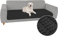 Foxdecor Couch Cover Sofa Covers Washable, Dog Bed Cover Couch Covers for 3 Cushion Couch Sofa Pet Friendly, Dog Couch Cover Furniture Covers for Pets.(Black 32x53 inch)