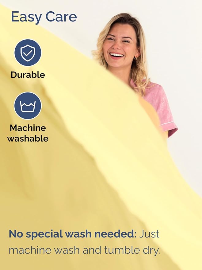 Extra Deep Pocket Full Sheets - 4 Piece Breathable & Cooling Bed Sheets - Hotel Luxury Bed Sheet Set - Soft, Wrinkle Free & Comfy - Easily Fits Extra Deep Mattresses - Deep Pocket Yellow Sheets Set