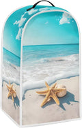 Beach Teal Blender Cover for Kitchen Countertop Starfish Small Appliance Dust Cover Kitchen Decor Food Processor Protector with Handle Blender Protection Accessories 2025