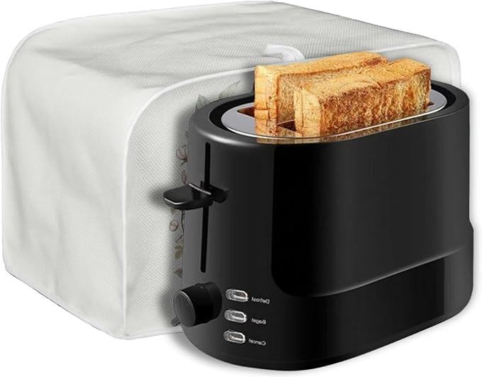 ZFRXIGN Flower Hummingbird Toaster Cover 4 Slice Toaster Dust Cover Small Appliance Covers Toaster Oven Cover Spring Floral Birds Dust Cover Kitchen Decorative Protector Beige