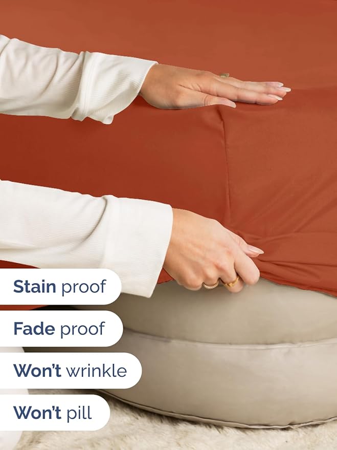 Extra Deep King Fitted Sheet - Hotel Luxury Single Fitted Sheet Only - Easily Fits 18 inch to 24 inch Mattress - Ultra Soft, Wrinkle & Fade Free w/Extra Deep Pockets - Breathable & Comfy - Terracotta
