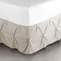 Nestl Linen Bed Skirt Cal King Size, Pinch Pleat Cal King Bed Skirt, 14" Inch Drop Cal King Bedskirt, Hotel Quality Linen Bed Skirts, Microfiber Bedskirt for Cal King Bed, Linen Cal King Bed Skirt