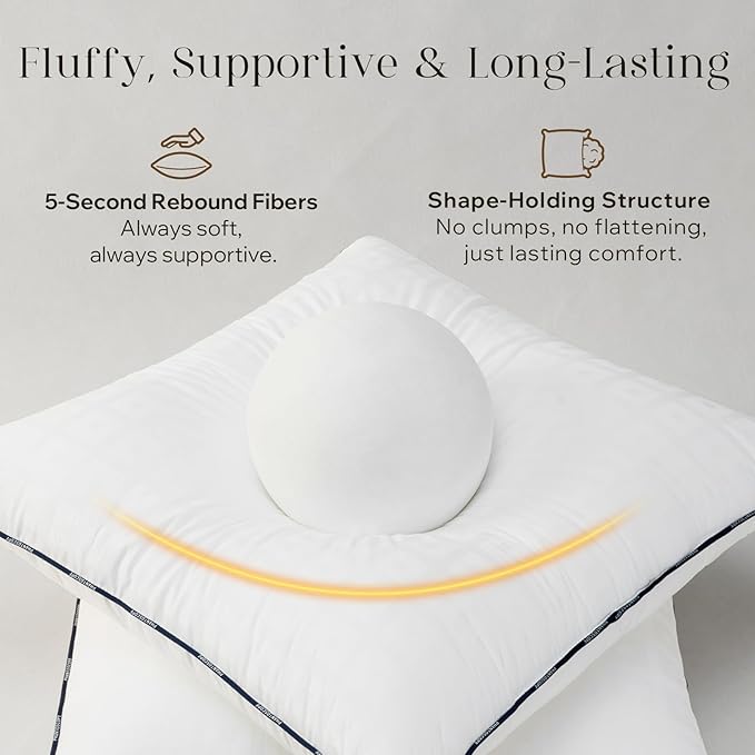 Phantoscope 12x20 Pillow Inserts, Decorative Throw Pillow Inserts with 100% Cotton Jacquard Cover, Virgin Fiber Pillow Sham Stuffer, Lumbar Square Couch Cushion Pillows, Pack of 1, 12x20 Inch