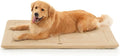 MADE 4 PETS Dog Crate Pad Bed for Large Dogs, Washable & Reversible, Anti-Slip Kennel Mat for Cozy Sleeping, Soft Fluffy Dog Bed for Indoor & Outdoor Use, 44"x32", Khaki