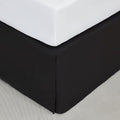 SONIVE Twin Bed Skirt,15" Drop Pleated Dust Ruffle,Classic Tailored Easy Fit Brushed Microfiber Skirts Hotel Quality Shrinkage & Fade Resistant Black
