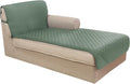 U-NICE HOME Sectional Couch Cover for Dogs Chaise Lounge Reversible Sofa Cover Furniture Protector Cover for Pets with Elastic Adjustable Strap (Chaise Lounge, Greyish Green/Taupe)