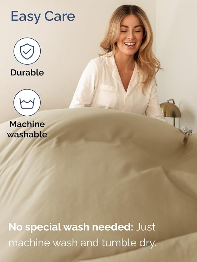 Extra Deep Pocket King Sheets - 4 Piece Breathable & Cooling Bed Sheets - Hotel Luxury Bed Sheet Set - Soft, Wrinkle Free & Comfy - Easily Fits Extra Deep Mattresses - Deep Pocket Beige Sheets Set