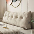Queen Size Headboard Pillow Wedge Long Backrest Positioning Support for Daybed Wedge Bed Rest Reading Pillow with Side Pockets Bolster Cushion