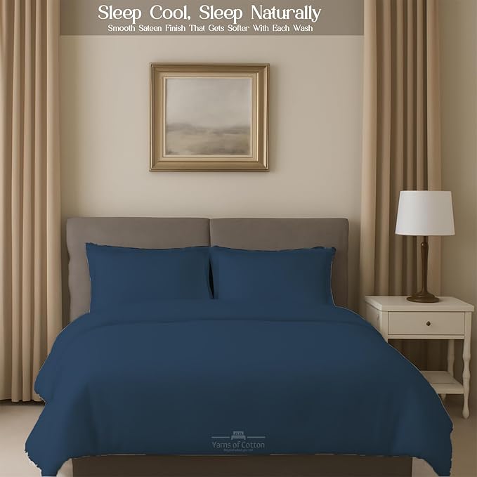 Sleeper Sofa 4 Piece Bed Sheet Set Premium Quality 100% Cotton 500 Thread Count, Smooth & Super Soft Sateen Weave, Extra Soft Bed Sheets, Wrinkle Free, 6 Inch Deep Pocket (Full, Medium)