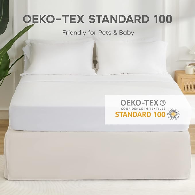 SONIVE Full Bed Skirt,15" Drop Pleated Dust Ruffle,Classic Tailored Easy Fit Brushed Microfiber Skirts Hotel Quality Shrinkage & Fade Resistant Beige
