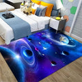 Large 6x9 ft Area Rugs for Boys Bedroom Universe Planet Pattern Living Dinning Room Study Room Soft Floor Mat Non-Slip Carpet Home Decoration