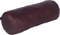 Neck Roll Pillow Cushion Cover, 14x6 Inch Full Moon Round Bolster Pillow Case, Cylinder Soft Lambskin Leather Pillowcase for Head, Spine & Neck Support During Sleep - Dark Maroon Pack of 1