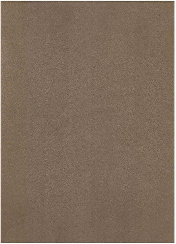 BOWERY HILL Full-Size Suede Peat Fabric Futon in Brown-Frame Not Included