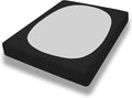 PureFit Stretchy Box Spring Cover Twin - Elastic Fitted Box Spring Wrap Around 4 Sides, Wrinkle & Fading Resistant Fits Twin Size Beds, Black