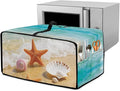 Air Fryer Toaster Oven Dust Cover Countertop Microwave Dust Cover Protector, Compatible with Convection Oven, S, 14.5 x 18.5 x 9 Inches, Beach Starfish Sea Shell