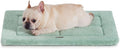 MADE 4 PETS Dog Crate Pad Bed for Medium Dogs, Washable & Reversible, Anti-Slip Kennel Mat for Cozy Sleeping, Soft Fluffy Dog Bed for Indoor & Outdoor Use, 29"x21", Green