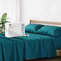 Mayfair Linen 500 Thread Count Split King Sheets Sets for Adjustable Bed - 5 PC Split King Size Bed Sheet Set Cotton (Teal), Soft, Cooling, Sateen Weave 16" Deep Pocket Bedsheet (Fits 18" Mattress)
