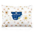 Babebay Toddler Pillow,13X18 Toddler Pillows for Sleeping, Machine Washable Kids Pillow with Pillowcase, Perfect for Travel, Toddlers Cot (Sunshine Rainbow)