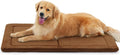 MADE 4 PETS Dog Crate Pad Bed for Large Dogs, Washable & Reversible, Anti-Slip Kennel Mat for Cozy Sleeping, Soft Fluffy Dog Bed for Indoor & Outdoor Use, 41"x29", Brown