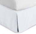 Bare Home Full Bed Skirt - 15-Inch Tailored Drop Easy Fit - Bed Skirt for Beds - Center & Corner Pleats (Full, White)