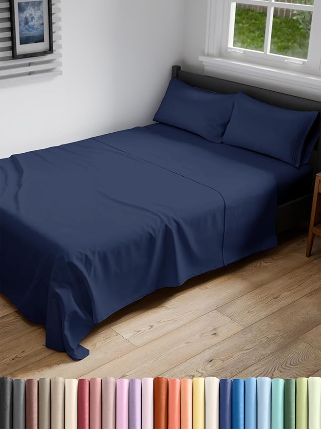 Full XL Bed Sheets - Extra Long Extended Full Sheet – Luxurious, Easy-Fit Sheet Set - Fits between 8” to 16" Deep Pockets, 54" x 80" for Full XL Mattresses - Ideal for Extra Long Full Beds