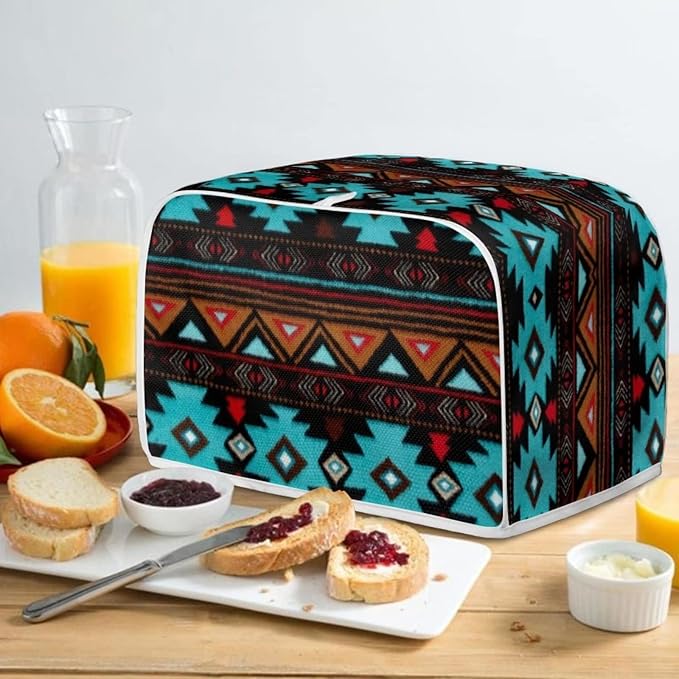 ZFRXIGN Tribal Aztec Toaster Cover 2 Slice Small Kitchen Appliance Cover Reusable Toaster Bag Microwave Oven Dust Cover Home Decorative Accessories Boho Southwestern