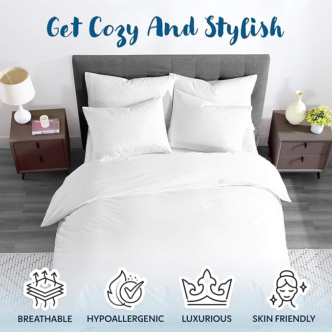 Guardmax Waterproof Duvet Cover - Jersey Fabric with Zipper Closure | Premium Quality, Bed Bug & Allergen Proof King (104 x 86)