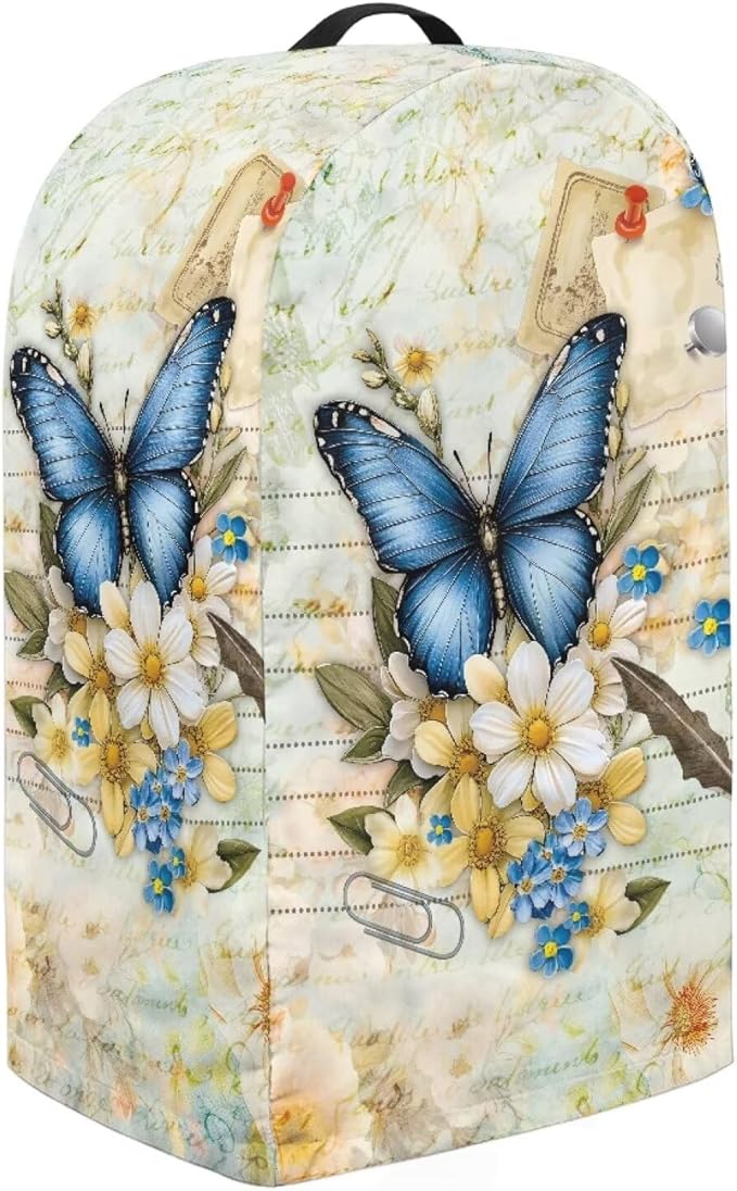 Blender Cover Stand Mixer Covers Boho Floral Butterfly Anti Fingerprint Dust Covers Juicer Cover for Home Kitchen Universal Appliance