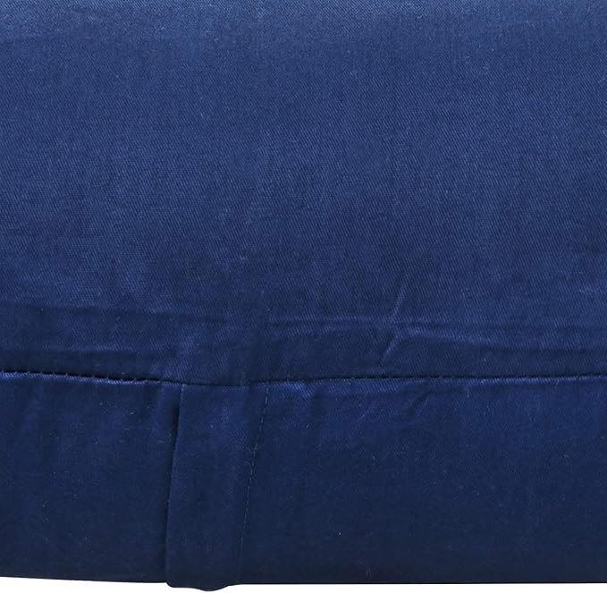 Thmyo 4-Pack 100% Cotton Comfortable Solid Decorative Throw Pillow Case Square Cushion Cover Pillowcase Sublimation Blank Pillow Covers Christmas DIY Throw Pillowcase(16x16inch/40x40cm,Midnight Blue)