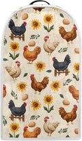 Talayituse Rooster Chicken Egg Sunflower Print Blender Dust Cover with Handle, Stand Mixer or Coffee Maker Appliance Covers Anti Fingerprint Dust Proof Stain Resistant Blender Cover for Home Kitchen