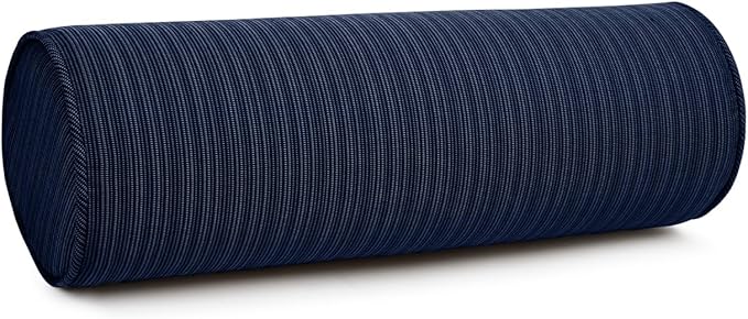 Sherry Kline Island Breeze Indoor/Outdoor Corded Neck Bolster Indigo 6"x 18"Set of 2