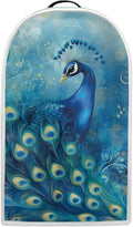 Talayituse Blue Peacock Print Blender Dust Cover, Fingerprint Protection Cover for Stand Mixer or Coffee Machine, Home Kitchen Appliance Covers for Stain Dust Resistant Supplies