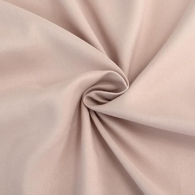 Bed Skirt King Size Ruffled Bed Skirt with Split Corners, 18 Inch Drop Dust Ruffle Bed Skirts with Platform, Khaki