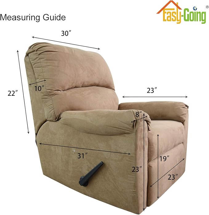Easy-Going Recliner Stretch Sofa Slipcover Sofa Cover 4-Pieces Furniture Protector Couch Soft with Elastic Bottom Kids, Spandex Jacquard Fabric Small Checks(Recliner,Deep Teal)