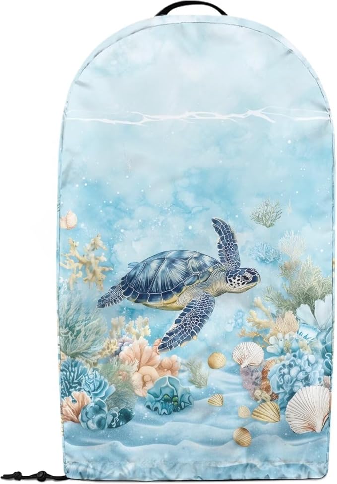 Undersea Turtle Coral Blender Dust Cover Kitchen Small Appliance Decor Anti Fingerprint Oil-proof Dust Protection Stand Mixer Food Processor Juicer Cover 9.4 x 7.2 x 15.9 inch
