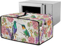 Toaster Oven Dust Cover for Countertop Convection Ovens, Dustproof Small Electrical Appliance Protector Kitchen Decor, L, 18.5 x 22.5 x 13 Inches, Hummingbird Pink Flower Creamy White