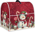 Christmas Snowman Stand Mixer Cover 6-8Qt Christmas Mixer Cover Washable Anti-Stain Appliance Covers For Kitchen Counter Mixer Parts & Accessories