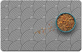 Dog Food Mat for Floors, Absorbent and Quick-Drying Pet Cat Food Mat,Anti-Fouling and Easy-to-Clean Pet Feeding Mat,Dog Bowl Mats for Messy Drinking Water Bowls.12x20inch Boho Style