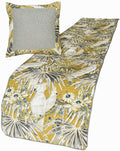 The HomeCentric King/Queen/Twin Grey & Yellow Decorative King 90"x18" Bed Runner Without Pillow Cover, Cockatoo Bird & Quilted Bed Scarf on Cotton Fabric - Cockatoo Love