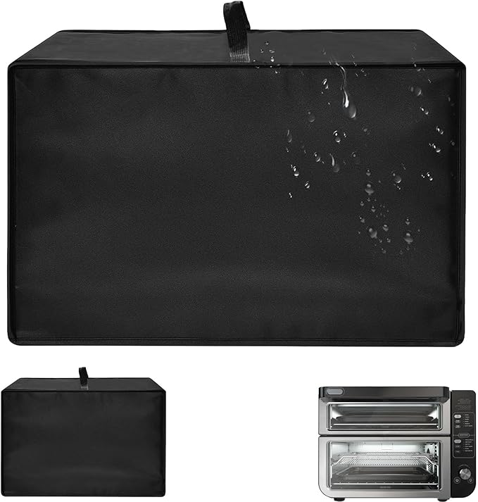 Heavy Duty Ninja Oven Cover for Double Stack XL DCT451/DCT651 & FlexDoor DCT402BK, Heat Resistant Dust Proof Protector, Waterproof Countertop Appliance Cover Fits 18.72"D x 17.34"W x 13.40"H