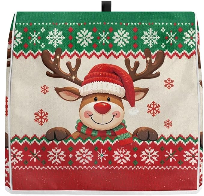 Christmas Stand Mixer Cover 4.5-5 Quart Kitchen Mixer Cover Washable Food Processor Protective Covers Dust Protection Insulated Kitchen Decoration Gift for Christmas