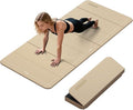 Foldable Yoga Mat Thick 10mm-WUWAN Extra Large Exercise mat, TPE Material, Non-Slip Fitness Folding Mats Easy to Carry For Home Workout Travel Pilates