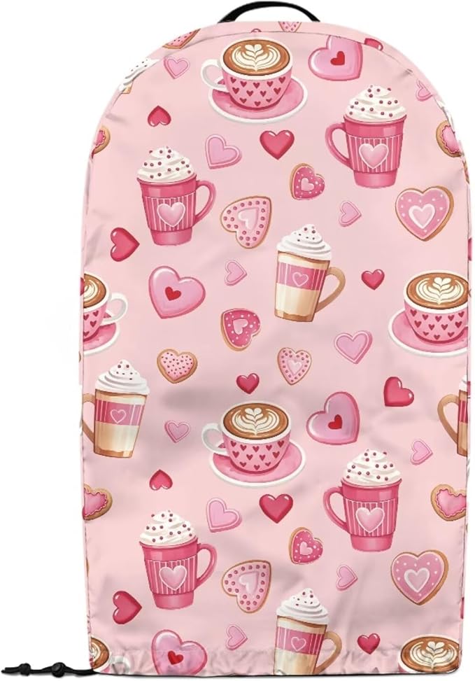 Valentine's Day Coffee Machine Dust Cover Appliance Dust Covers Anti Fingerprint Dust Proof Blender Cover for Home Kitchen Blender Juicer Dust Cover