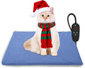 PETNF Pet Heating Pad Temperature Adjustment Cat Dog Heating Pad Anti-bite Puppy with Timer Indoor Waterproof Pet Warming Electric Heated Bed Mat Dog