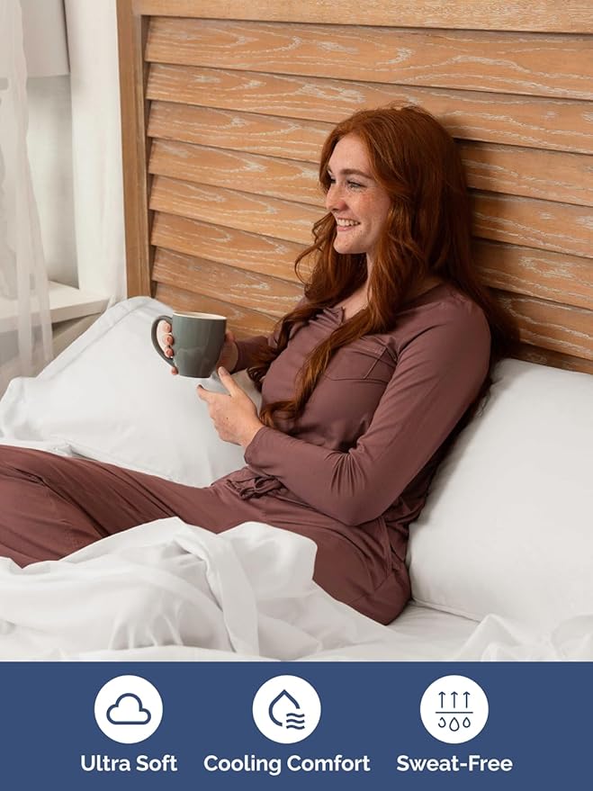 Extra Deep Pocket Full Sheets - 4 Piece Breathable & Cooling Bed Sheets - Hotel Luxury Bed Sheet Set - Soft, Wrinkle Free & Comfy - Easily Fits Extra Deep Mattresses - Deep Pocket Antique White Sheets