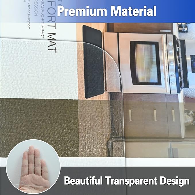 Amyracel Office Chair Mat for Hardwood Floor, 36” x 48” Clear Computer Desk Chair Mat for Hard Floors, Easy Glide Office Floor Mat for Hardwood Floor