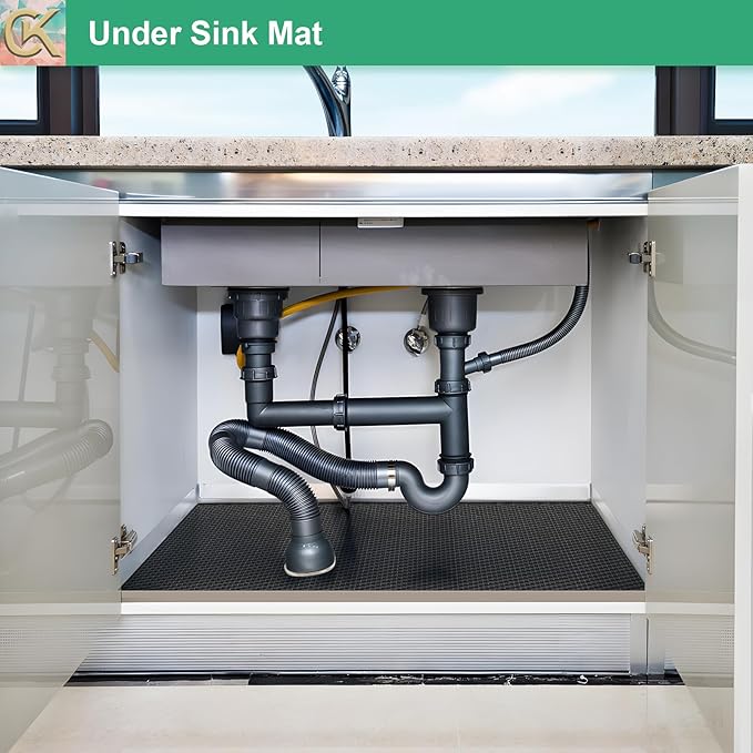 Self-Adhesive Shelf Liner Kitchen Liner, Waterproof Backed Paper Easy Peel and Stick Contact Liner Without Residue for Decor Your Desk Surface, Kitchen Countertops (Black, 35.4 x 118.1 inches)