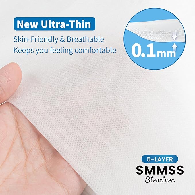 KIIS Travel-Safe Disposable Cover Sheets for Travel, Disposable Bed Sheet, Disposable Duvet/Comforter Cover, Disposable Pillowcases, Perfect for Hotels & Trips (King Size, 2 Packs)
