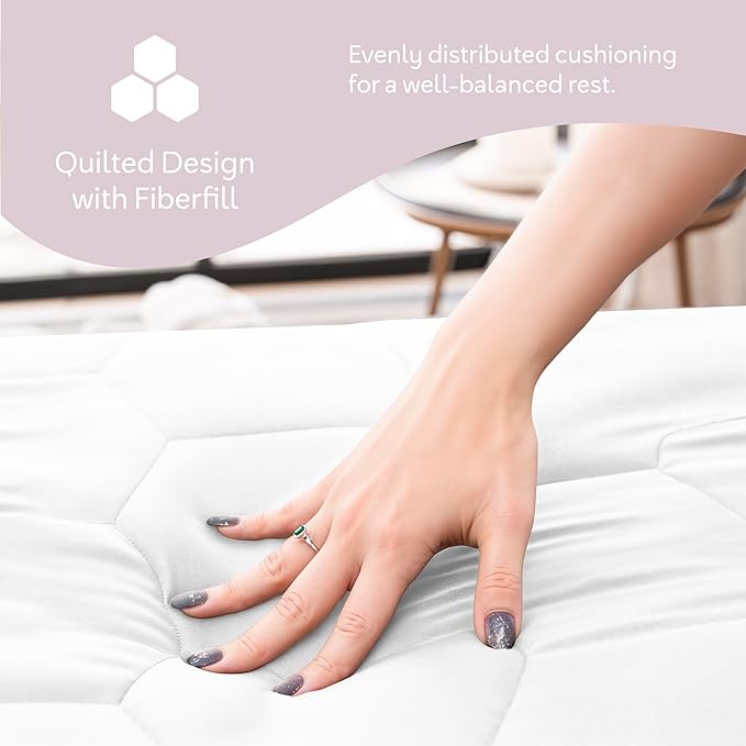 Hearth & Harbor 2 Pack Twin Size Quilted Fitted Mattress Pad Cover, 100% Waterproof Mattress Protectors, Deep Pocket Fitted Mattress Cover 8" - 21" (39" x 75", White)